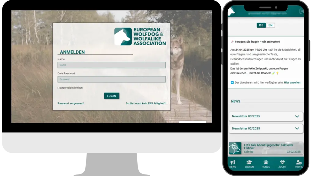 Mitgliederbereich European Wolfdogs & Wolfalikes