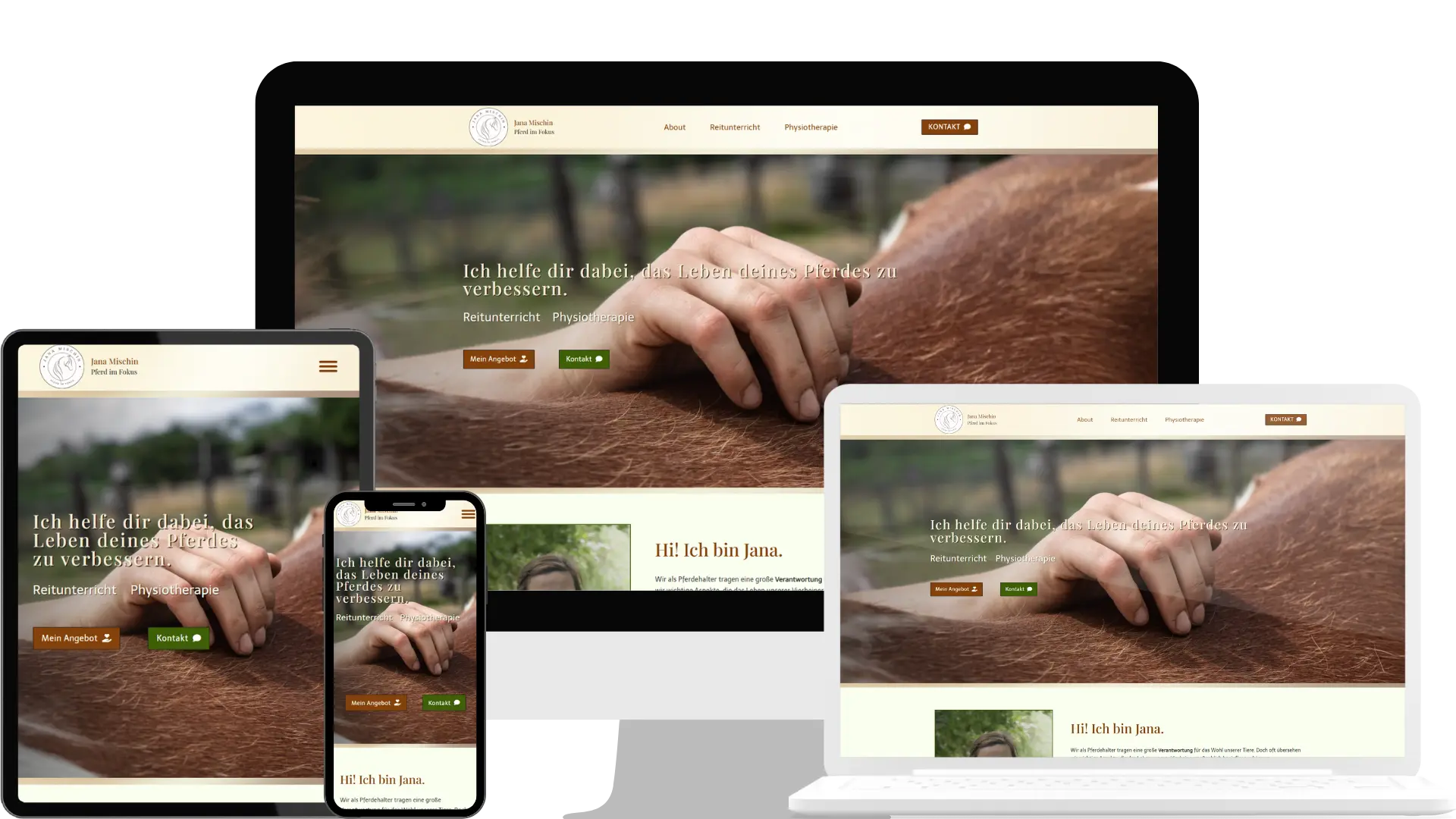 Webseite Homepage Webdesign für Hundeschule Hundetraining